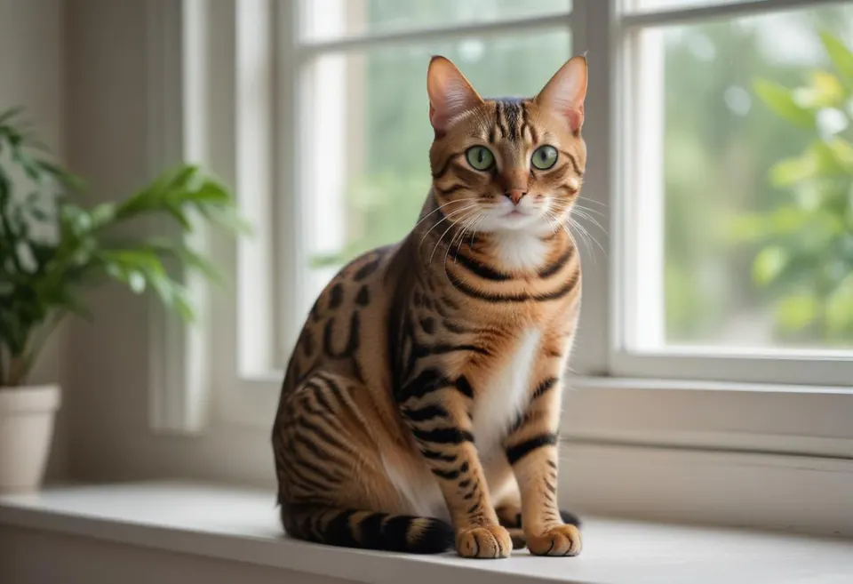 Gato de raza Bengalí