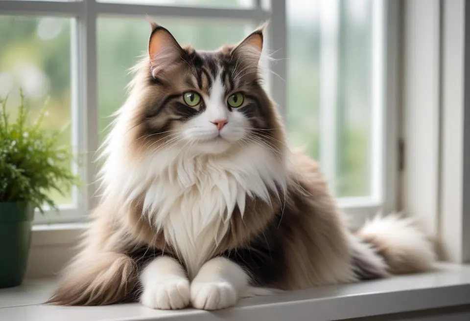 Gato de raza Bosque de Noruega