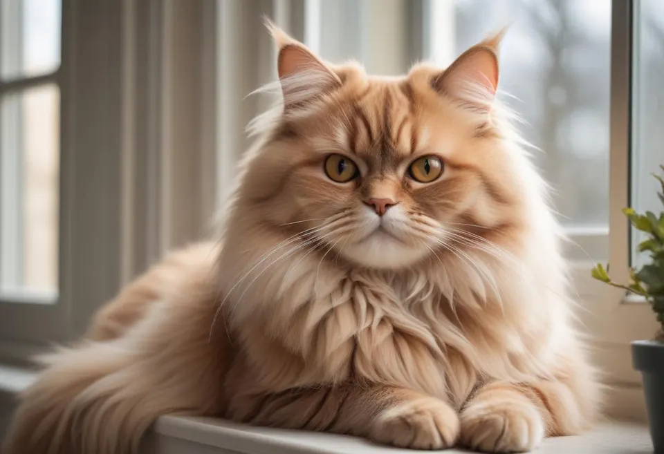 Gato de raza Británico de pelo largo