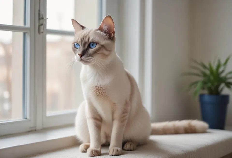 Gato de raza Colorpoint Shorthair