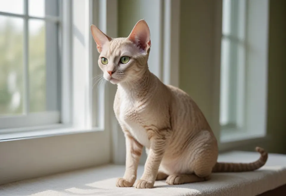 Gato de raza Devon Rex