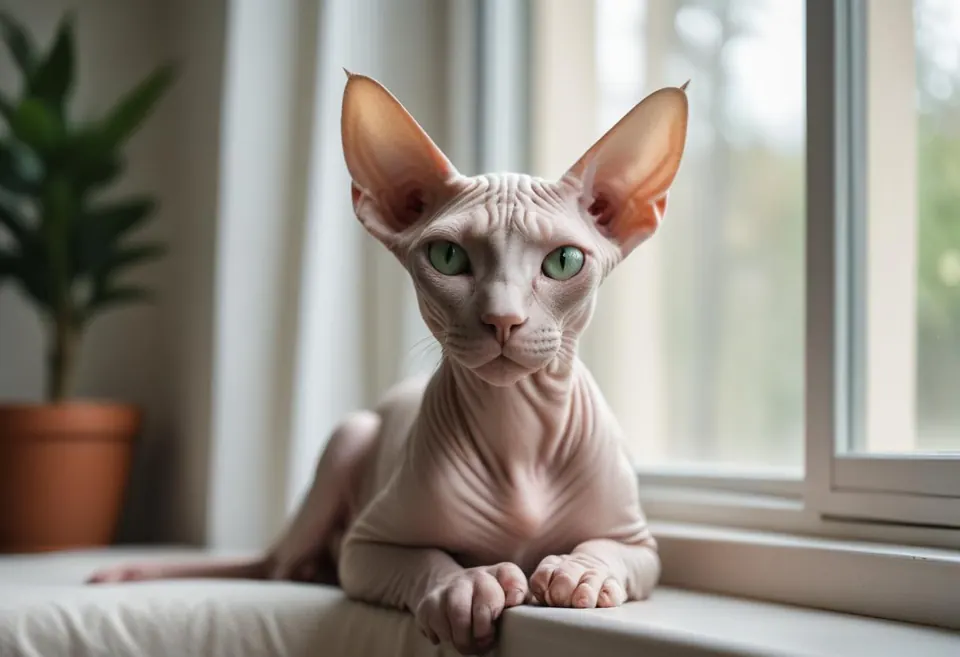 Gato de raza Donskoy