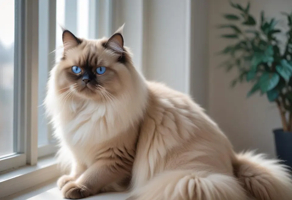 Gato de raza Himalayo