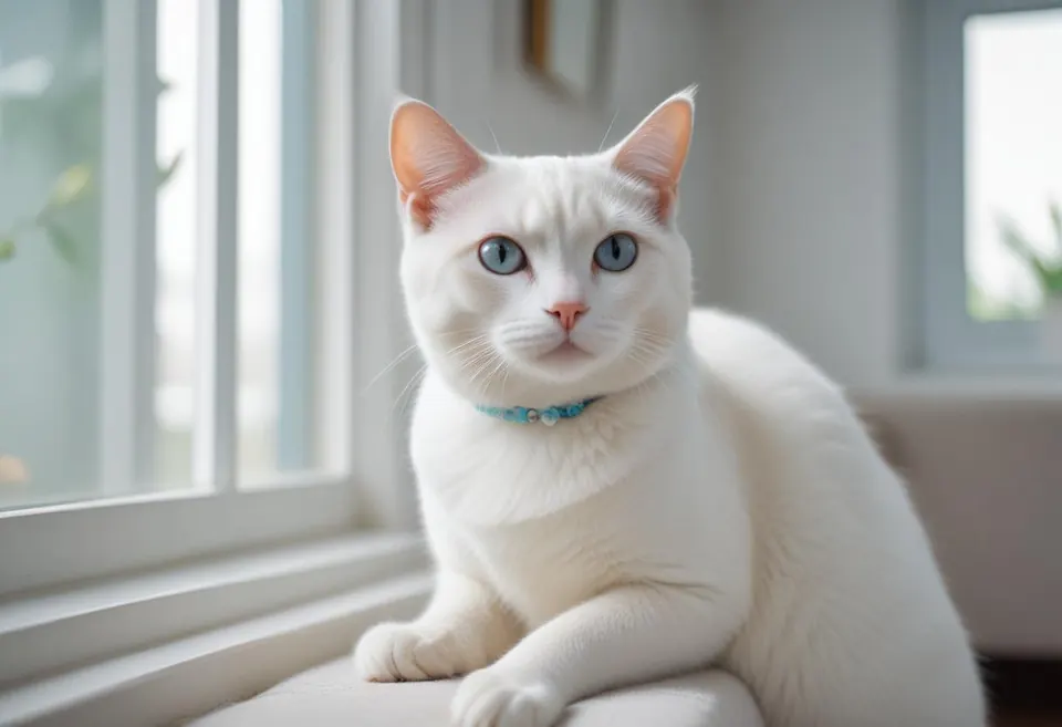 Gato de raza Khao Manee