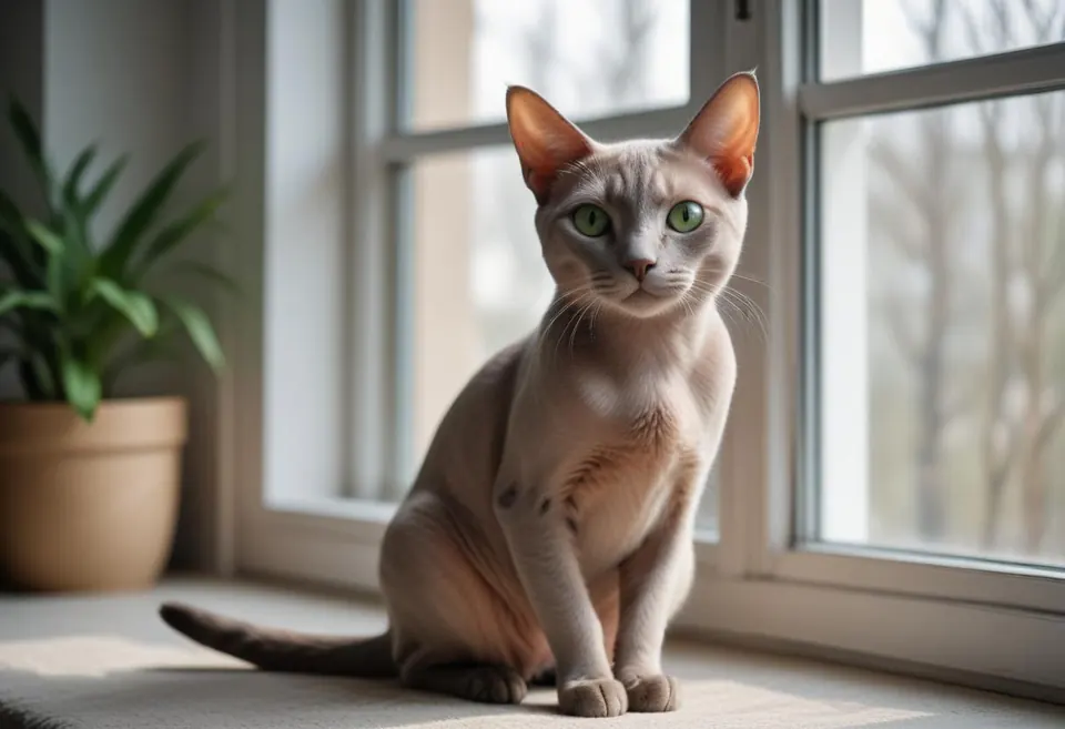 Gato de raza Levkoy ucraniano