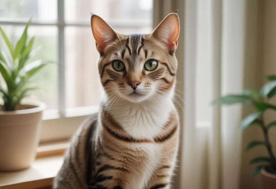 Gato de raza Mau Árabe