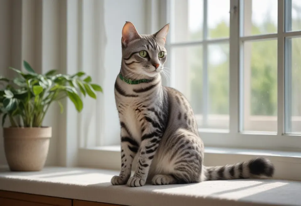 Gato de raza Mau Egipcio
