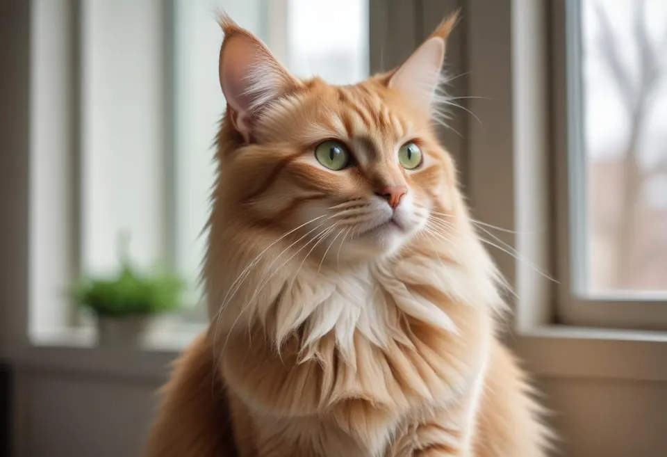 Gato de raza Oriental de pelo largo