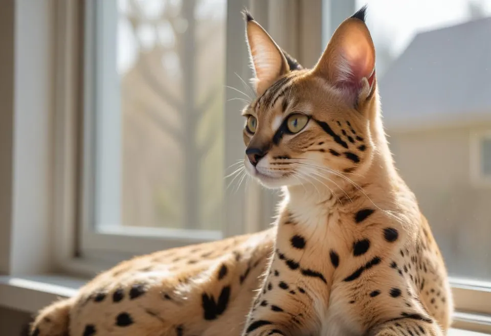 Gato de raza Savannah