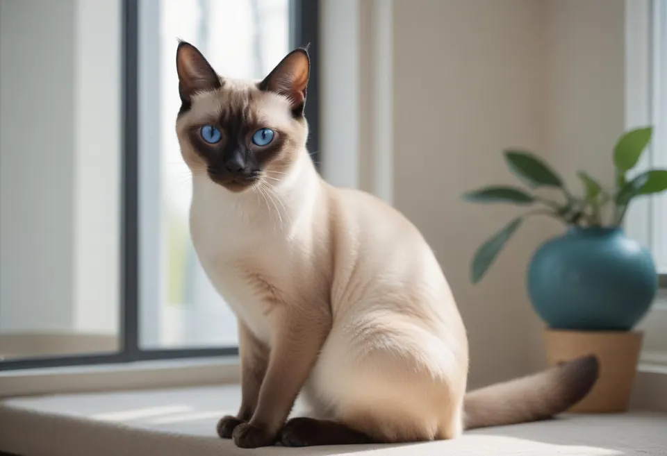 Gato de raza Siamés