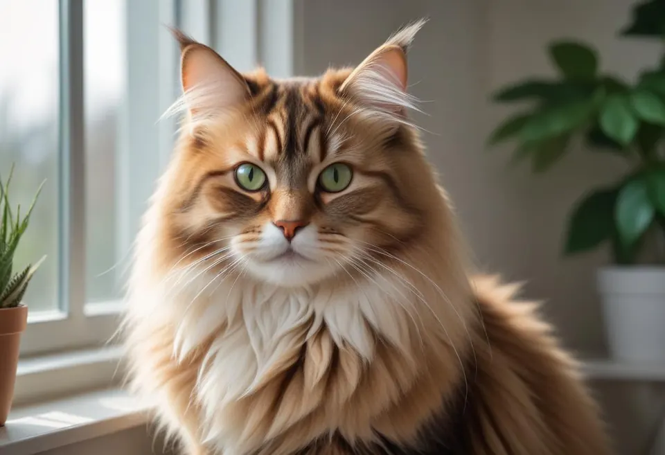 Gato de raza Siberiano