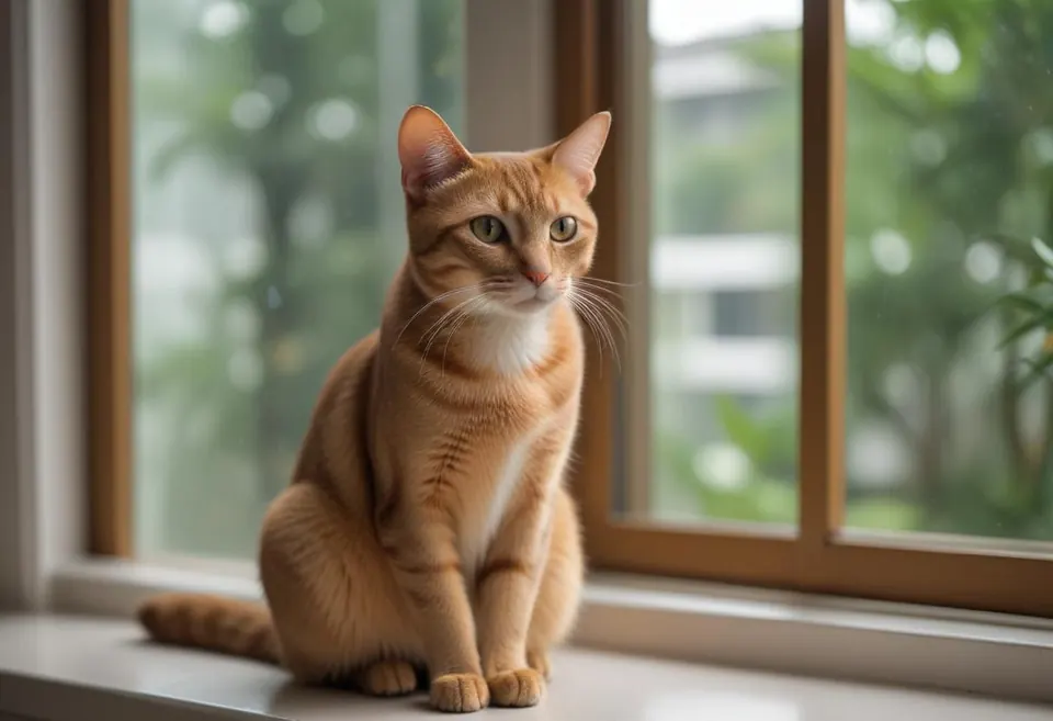 Gato de raza Singapura