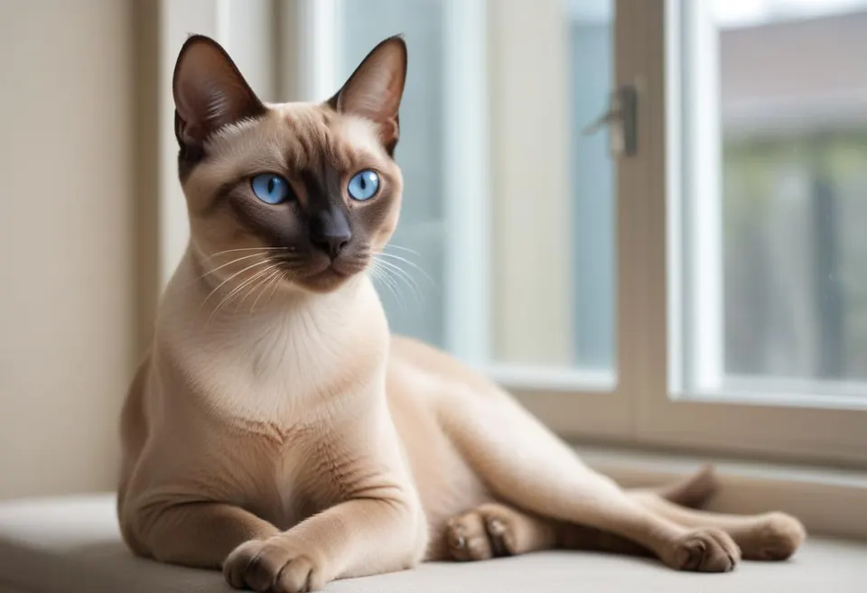 Gato de raza Tonkinés